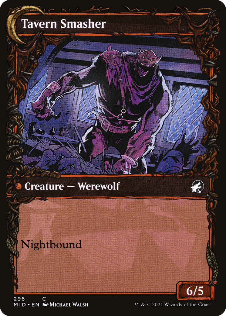 Tavern Ruffian (MID-296) [Innistrad: Midnight Hunt] (Showcase) MTG Single Wizards of the Coast