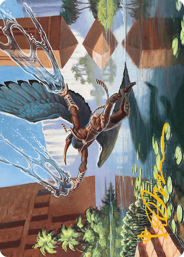 Nadu, Winged Wisdom Art Card (Gold-Stamped Signature) [Art Series] Modern Horizons 3 MTG Single Magic: The Gathering