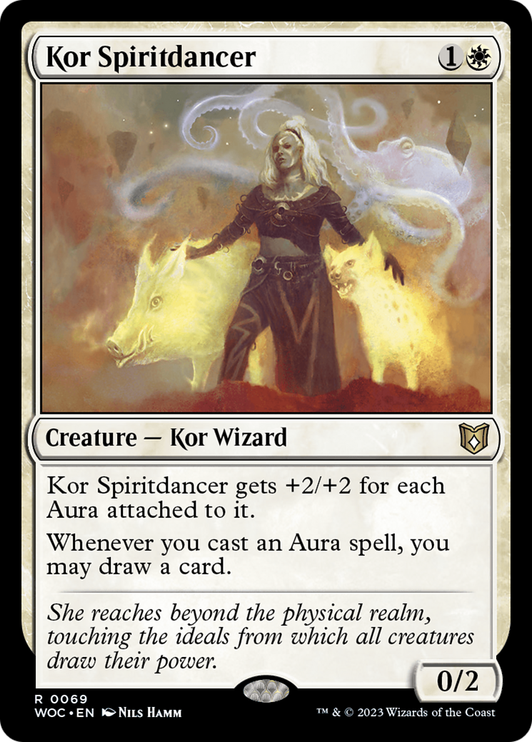 Kor Spiritdancer (WOC-069) [Wilds of Eldraine Commander] MTG Single Wizards of the Coast