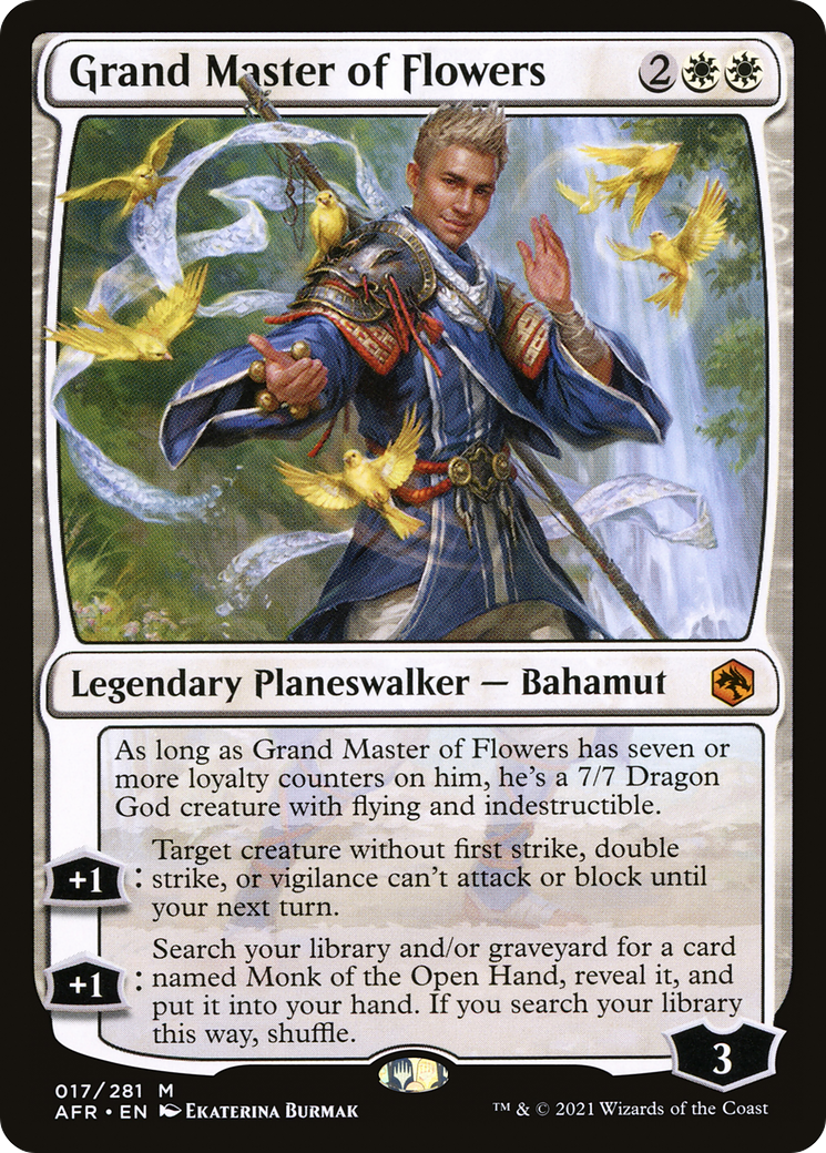 Grand Master of Flowers (AFR-017) [Adventures in the Forgotten Realms] Foil MTG Single Wizards of the Coast