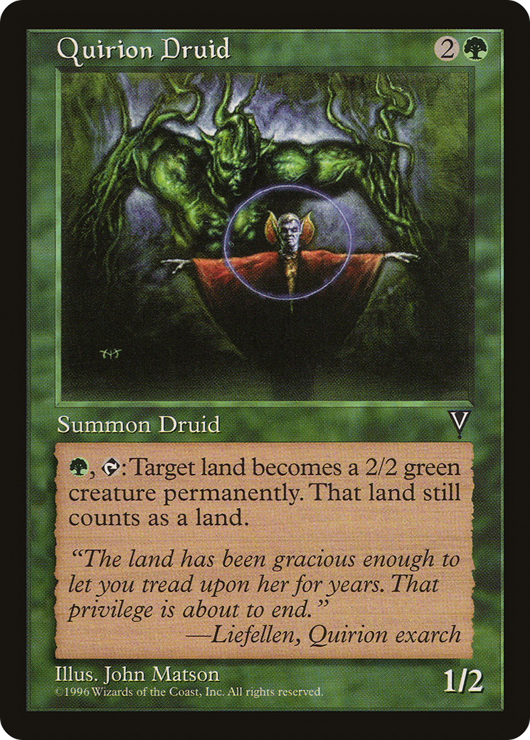 Quirion Druid (VIS-116) [Visions] MTG Single Wizards of the Coast