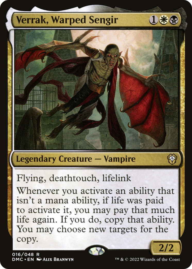 Verrak, Warped Sengir (DMC-016) [Dominaria United Commander] MTG Single Wizards of the Coast