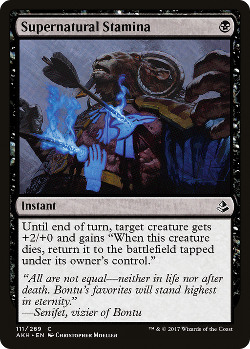 Supernatural Stamina (AKH-111) [Amonkhet] Foil MTG Single Wizards of the Coast