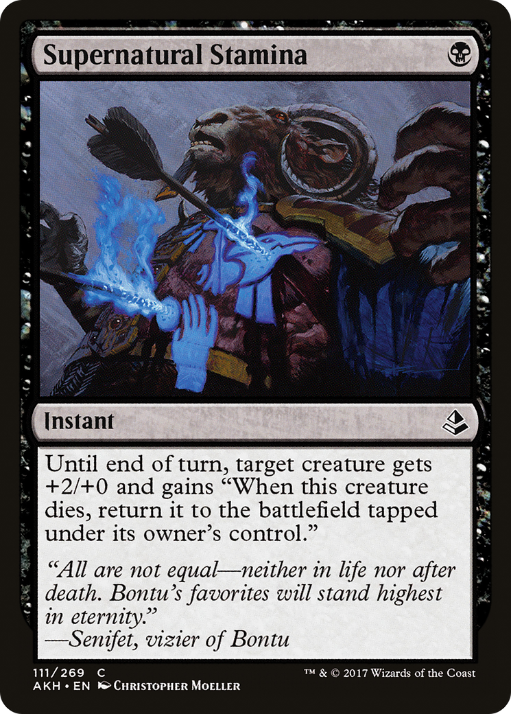 Supernatural Stamina (AKH-111) [Amonkhet] MTG Single Wizards of the Coast