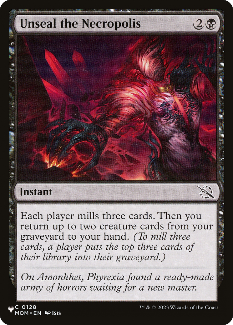 Unseal the Necropolis (LIST-MOM-128) [Mystery Booster] The List MTG Single Wizards of the Coast