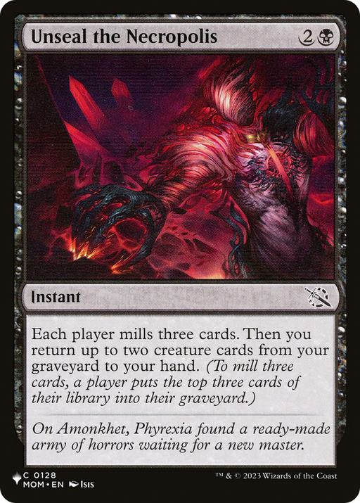 Unseal the Necropolis (LIST-MOM-128) [Mystery Booster] The List MTG Single Wizards of the Coast