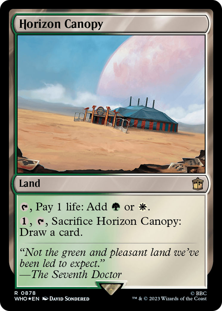 Horizon Canopy (Surge Foil) (WHO-878) [Doctor Who] Foil MTG Single Wizards of the Coast