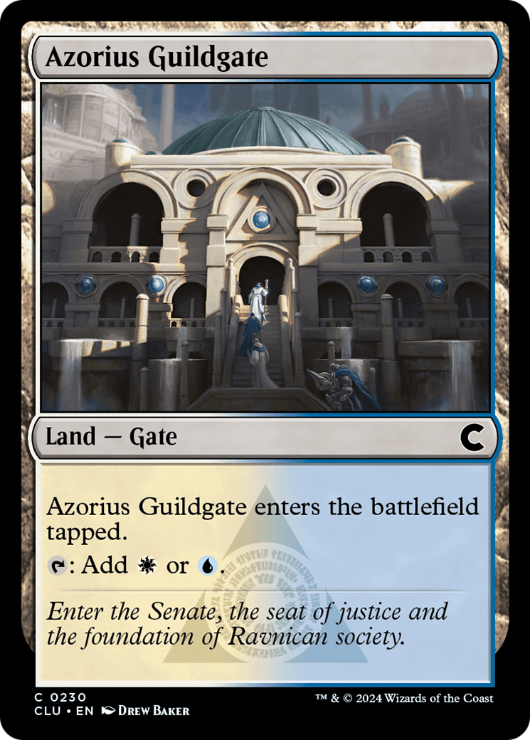 Azorius Guildgate (CLU-230) [Ravnica: Clue Edition] MTG Single Wizards of the Coast