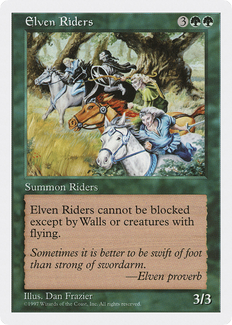Elven Riders (5ED-) [Fifth Edition] MTG Single Wizards of the Coast