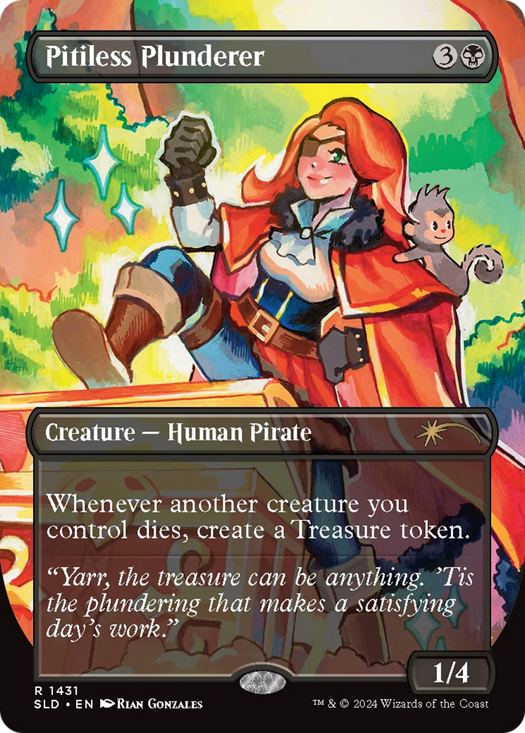 Pitiless Plunderer (SLD-1431) [Secret Lair] Drop (Borderless) MTG Single Wizards of the Coast