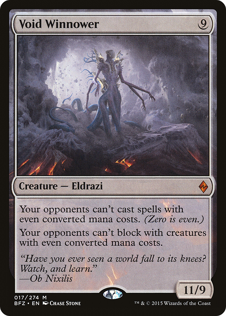 Void Winnower (BFZ-017) [Battle for Zendikar] Foil MTG Single Wizards of the Coast