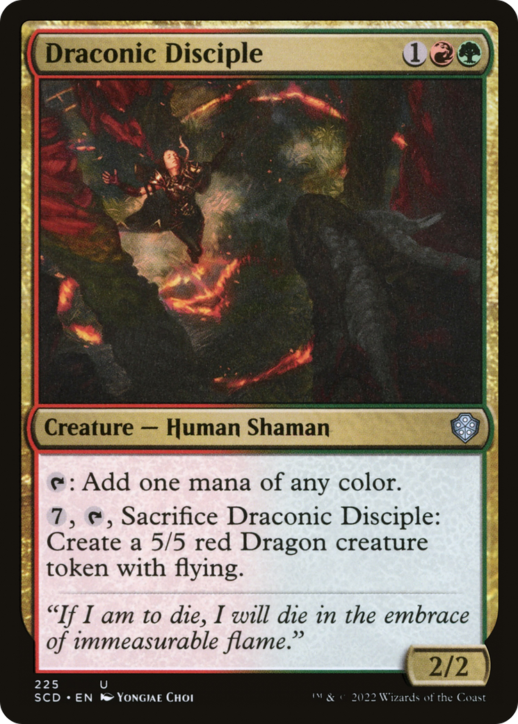 Draconic Disciple (SCD-225) [Starter Commander Decks] MTG Single Wizards of the Coast