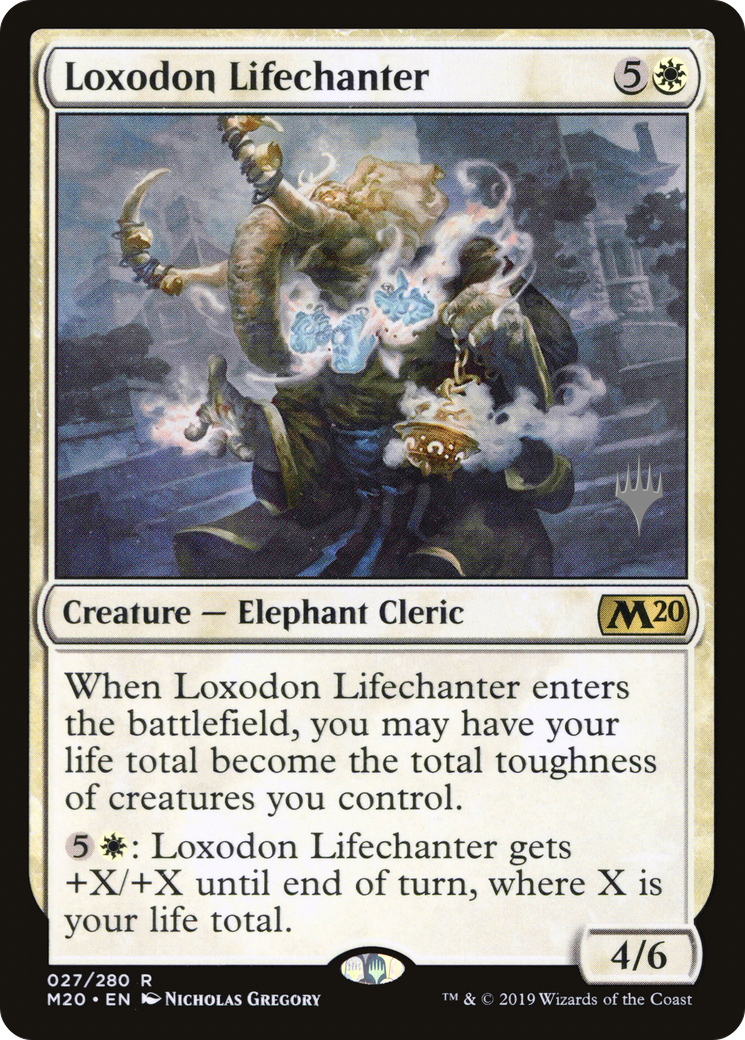 Loxodon Lifechanter (PPM20-27P) [Core Set 2020 Promos] Foil MTG Single Wizards of the Coast