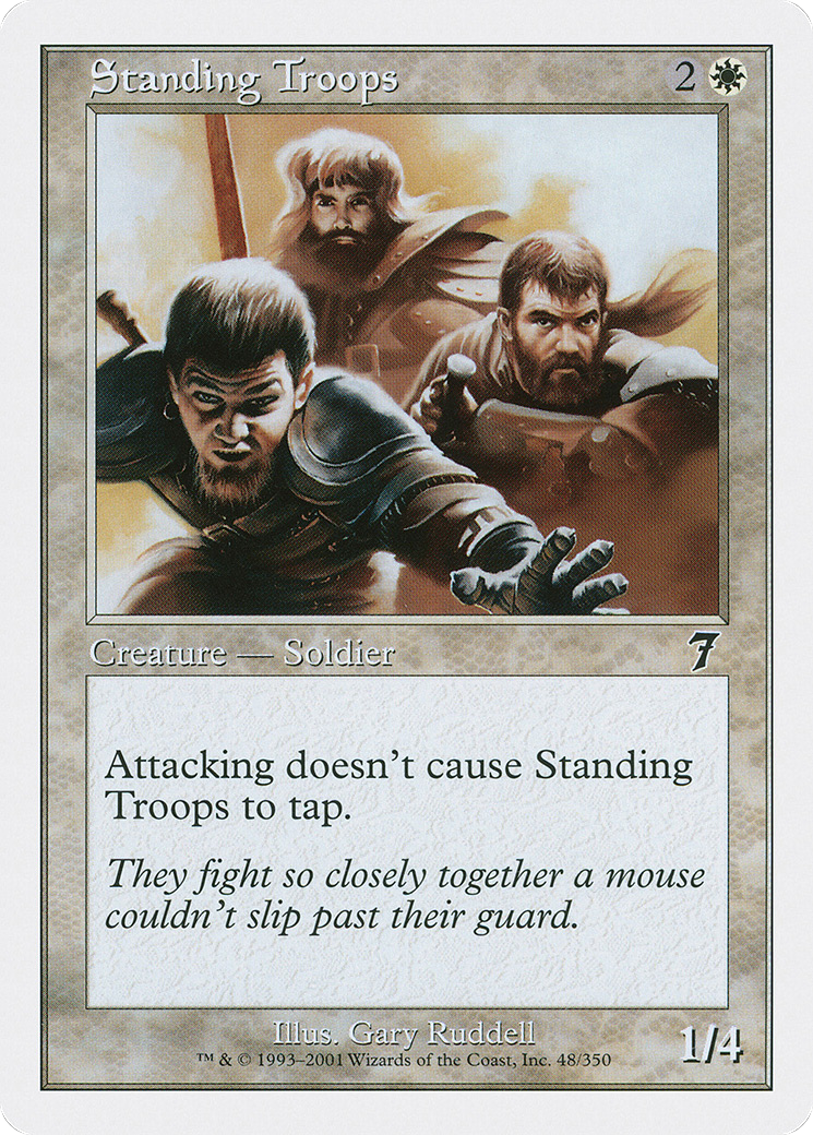Standing Troops (7ED-048) [7th Edition] Foil MTG Single Wizards of the Coast