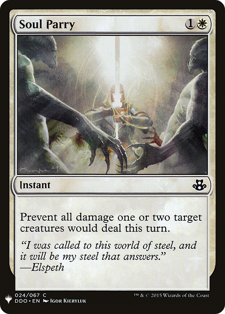 Soul Parry (LIST-DDO-24) [Mystery Booster] The List MTG Single Wizards of the Coast