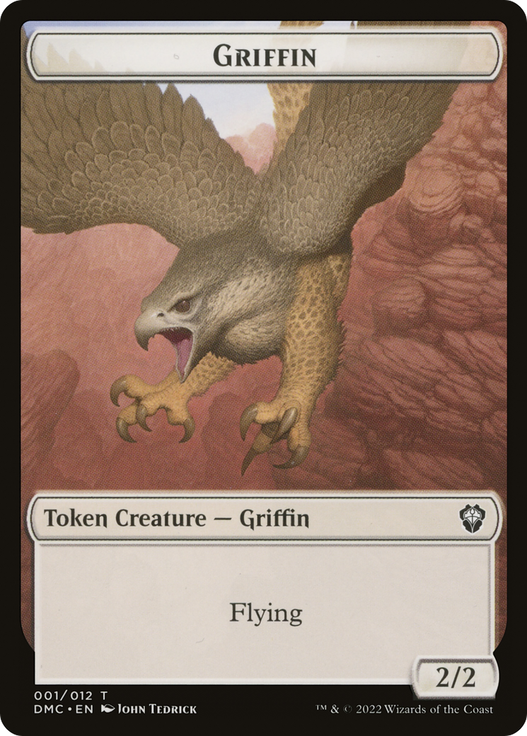 Griffin (TDMC-001) [Tokens] Dominaria United Commander Tokens MTG Single Wizards of the Coast