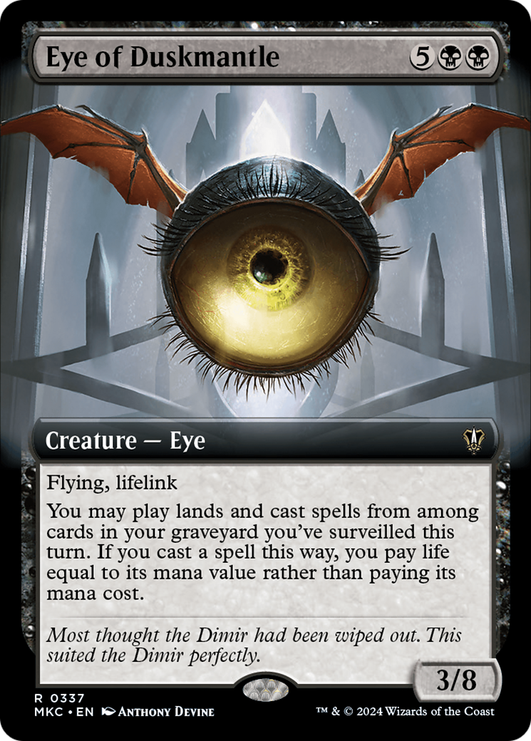 Eye of Duskmantle (MKC-337) [Murders at Karlov Manor Commander] (Extended Art) MTG Single Wizards of the Coast