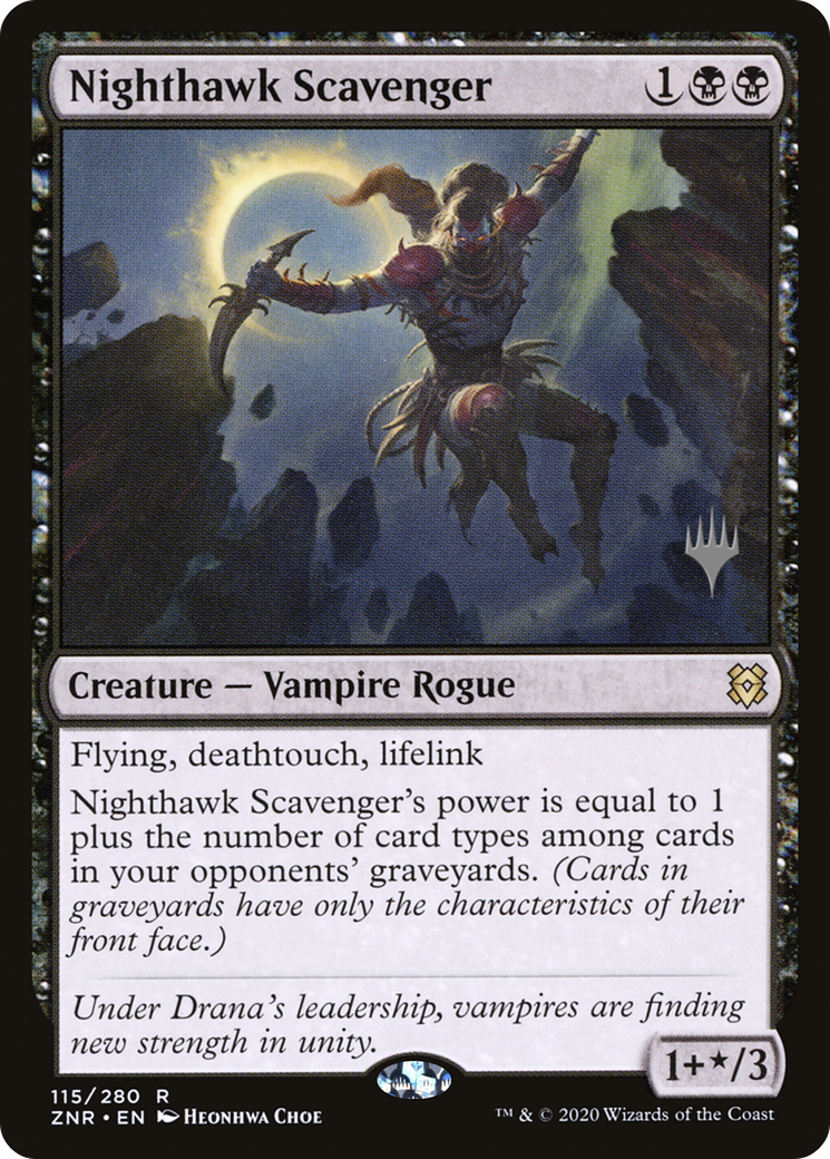 Nighthawk Scavenger (PPZNR-115P) [Zendikar Rising Promos] MTG Single Wizards of the Coast