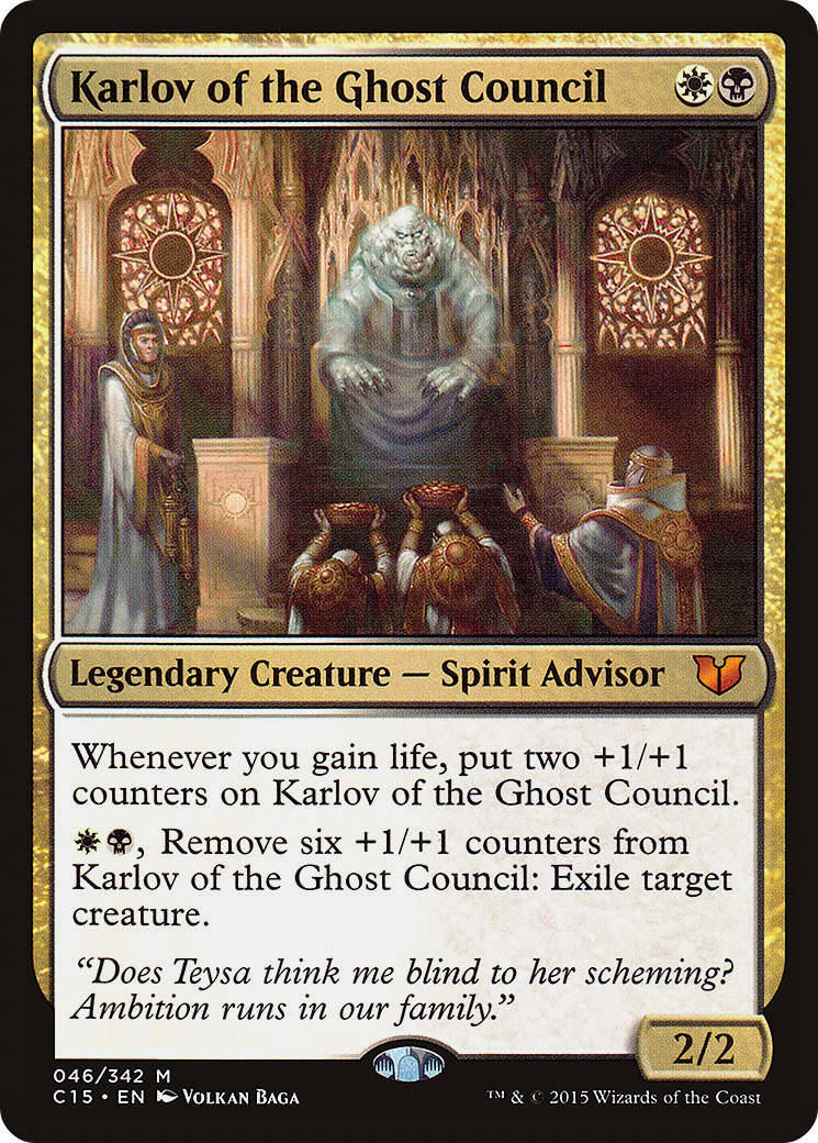 Karlov of the Ghost Council (C15-046) [Commander 2015] MTG Single Wizards of the Coast