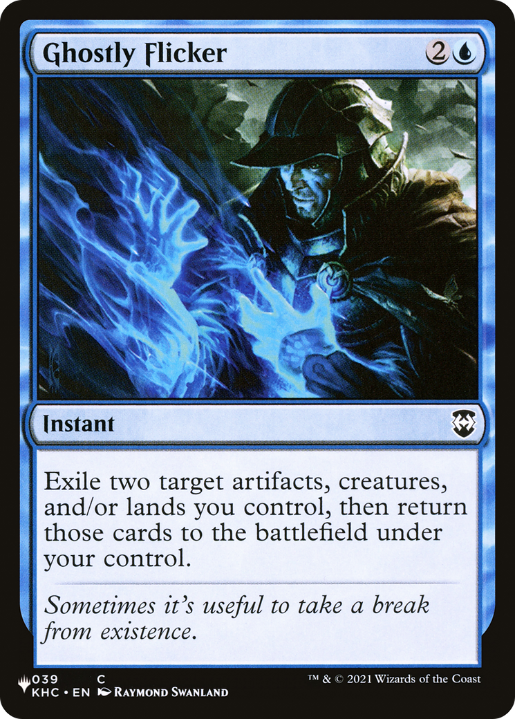 Ghostly Flicker (LIST-039) [Mystery Booster] The List MTG Single Wizards of the Coast