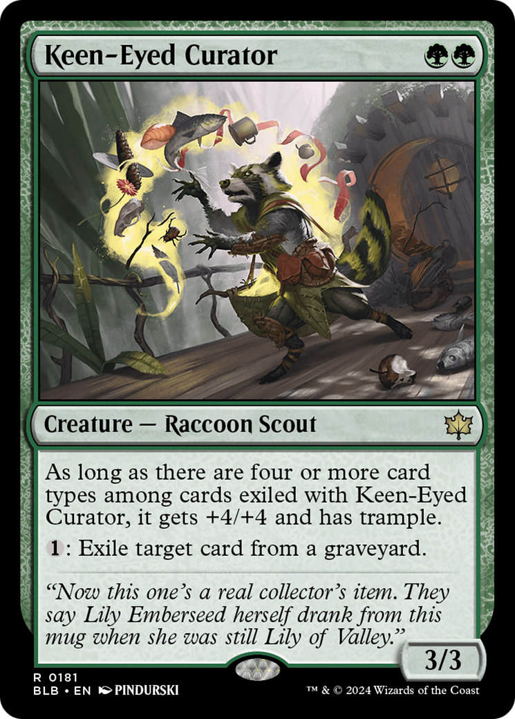 Keen-Eyed Curator (BLB-181) [Bloomburrow] MTG Single Wizards of the Coast