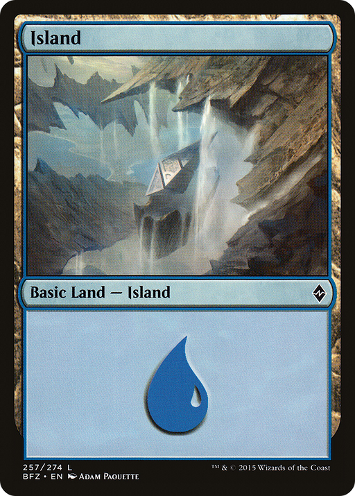 Island (BFZ-257A) [Battle for Zendikar] MTG Single Wizards of the Coast