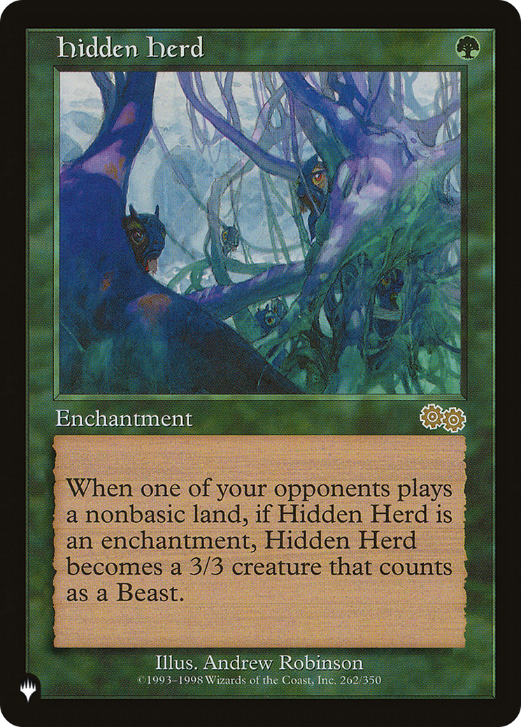 Hidden Herd (LIST-USG-262) [Mystery Booster] The List MTG Single Wizards of the Coast