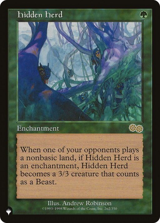 Hidden Herd (LIST-USG-262) [Mystery Booster] The List MTG Single Wizards of the Coast