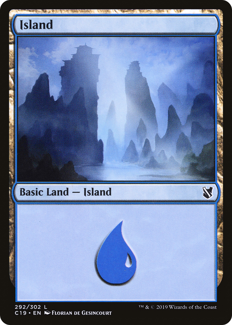 Island (C19-292) [Commander 2019] MTG Single Wizards of the Coast