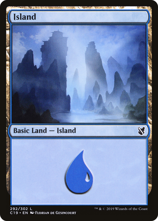 Island (C19-292) [Commander 2019] MTG Single Wizards of the Coast