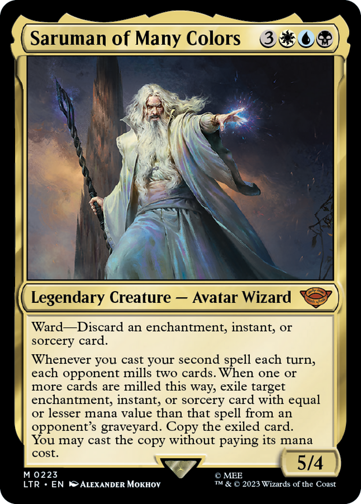 Saruman of Many Colors (LTR-223) [The Lord of the Rings: Tales of Middle-earth] MTG Single Wizards of the Coast