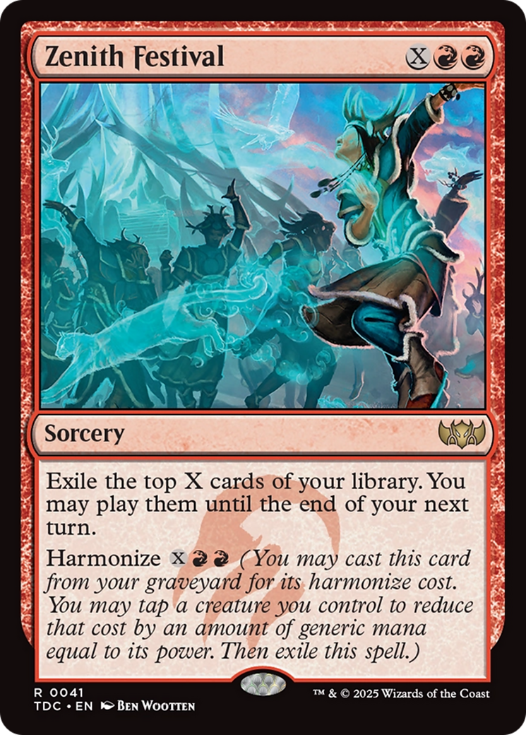 Zenith Festival (TDC-041) [Commander: Tarkir: Dragonstorm] MTG Single Wizards of the Coast