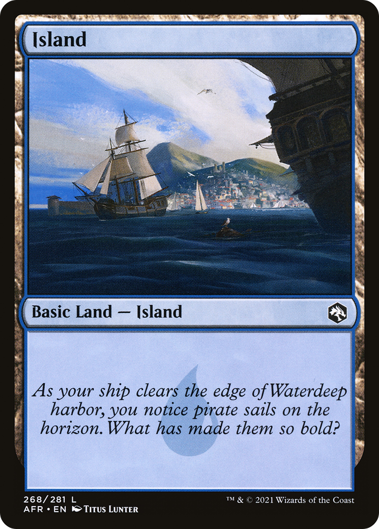 Island (AFR-268) [Adventures in the Forgotten Realms] MTG Single Wizards of the Coast