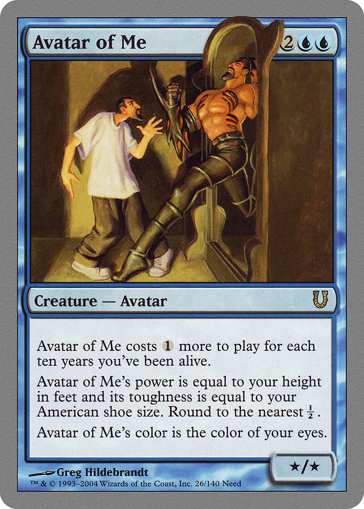 Avatar of Me (UNH-026) [Unhinged] MTG Single Wizards of the Coast