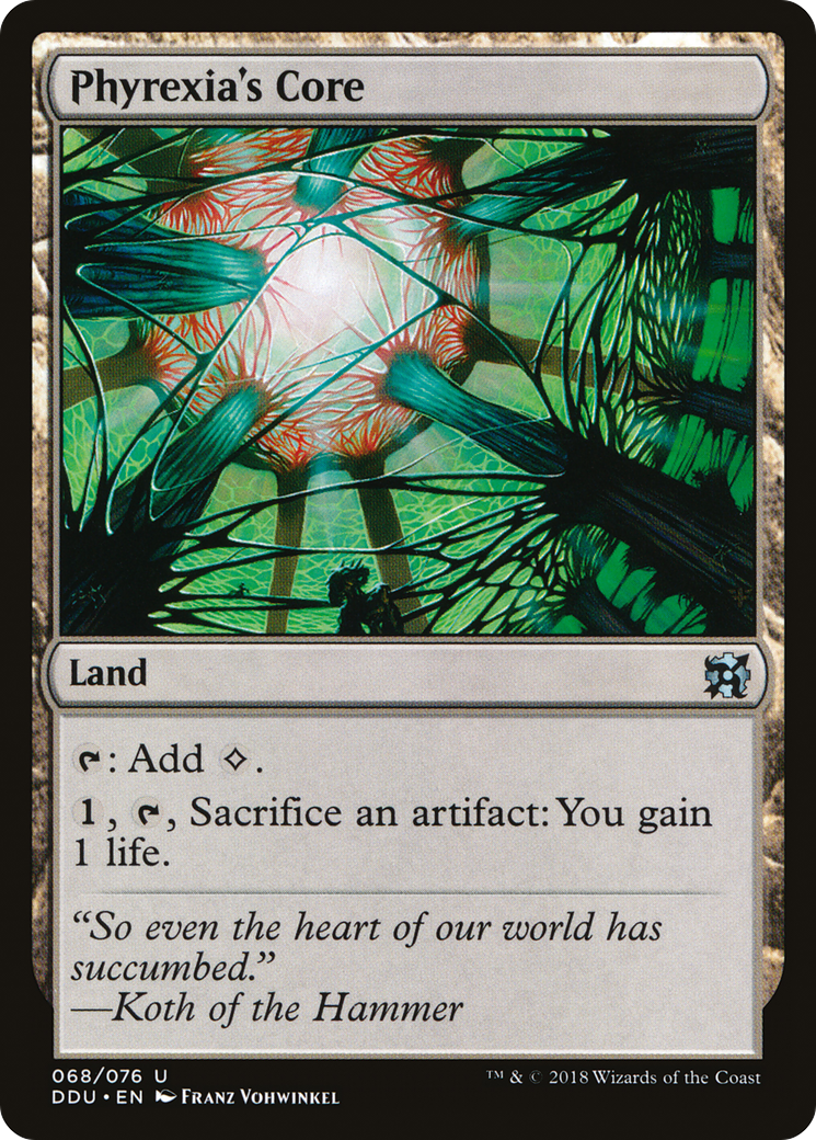 Phyrexia's Core (DDU-068) [Misc] Duel Decks: Elves vs. Inventors MTG Single Wizards of the Coast