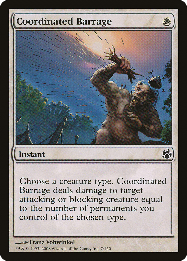 Coordinated Barrage (MOR-007) [Morningtide] Foil MTG Single Wizards of the Coast