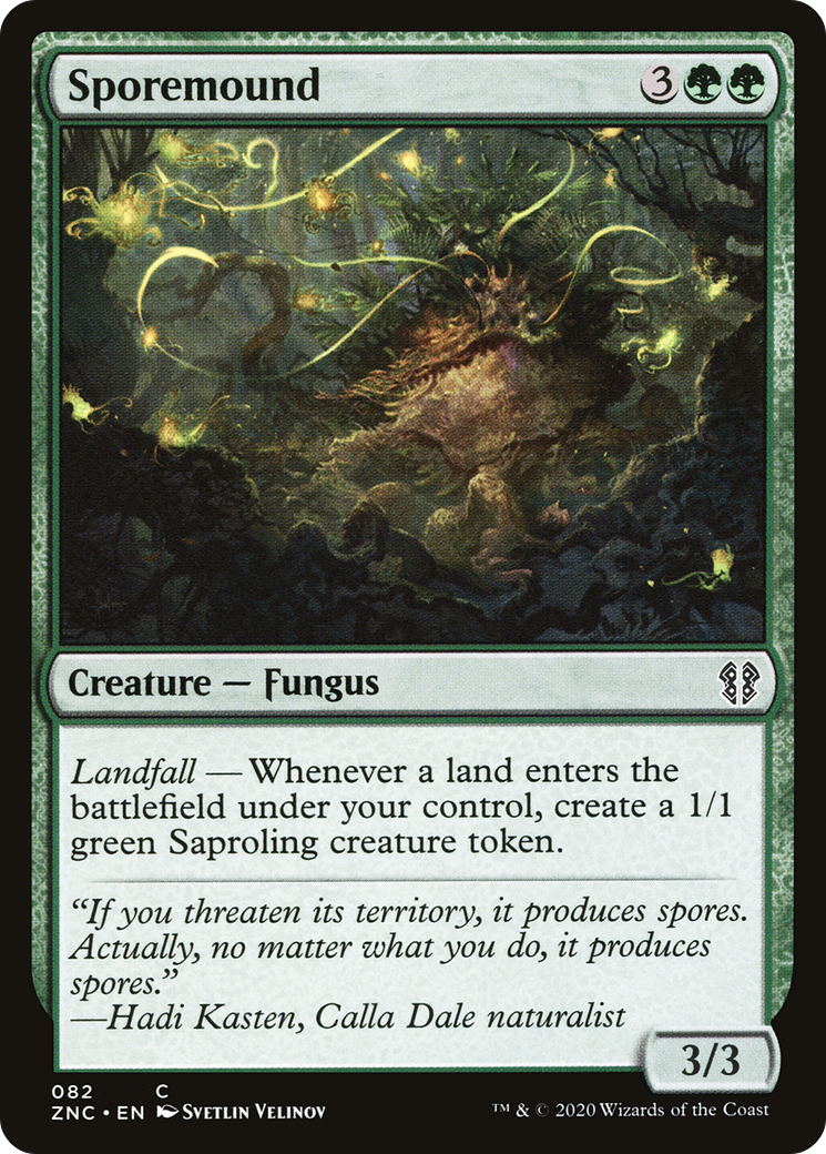 Sporemound (ZNC-082) [Zendikar Rising Commander] MTG Single Wizards of the Coast