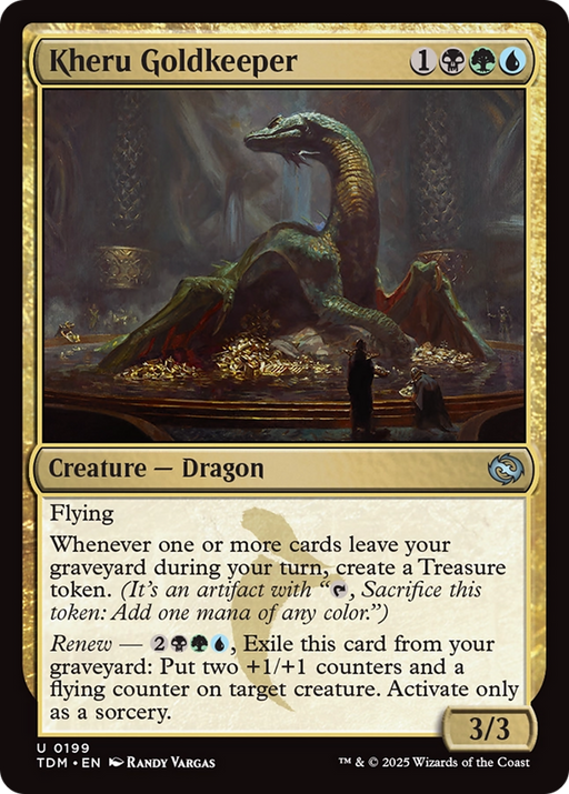 Kheru Goldkeeper (TDM-199) [Tarkir: Dragonstorm] Foil MTG Single Wizards of the Coast