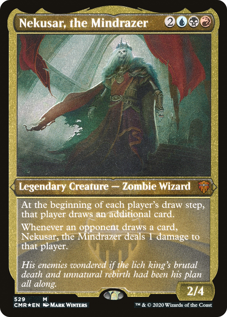 Nekusar, the Mindrazer (Foil Etched) (CMR-529) [Commander Legends] Foil MTG Single Wizards of the Coast