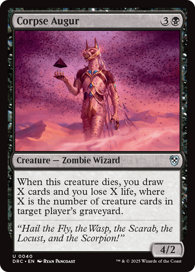 Corpse Augur (DRC-040) [Commander: Aetherdrift] MTG Single Wizards of the Coast