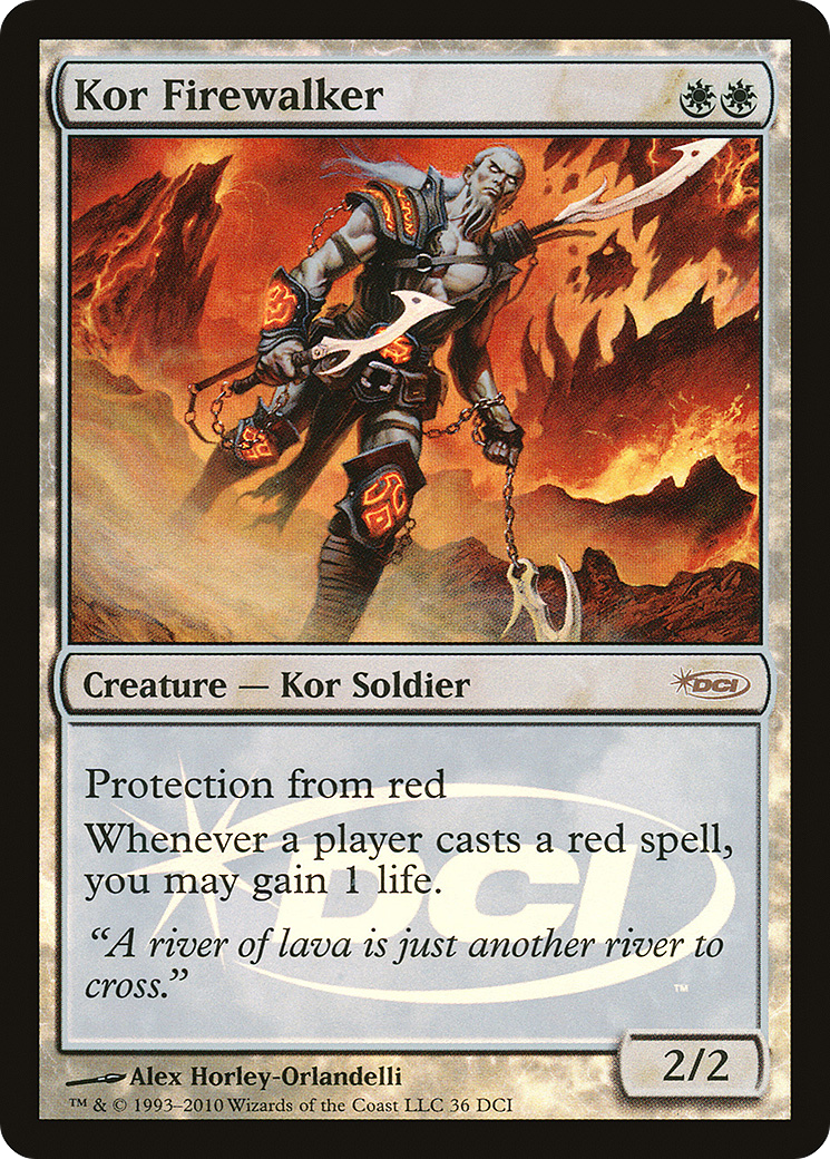 Kor Firewalker (WPN-036) [Misc] DCI Promos Foil MTG Single Wizards of the Coast