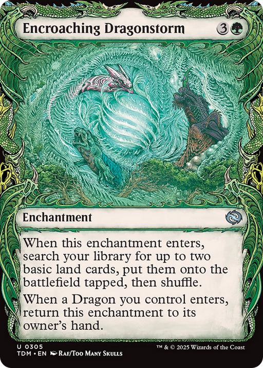 Encroaching Dragonstorm (TDM-305) [Tarkir: Dragonstorm] (Showcase) Foil MTG Single Wizards of the Coast