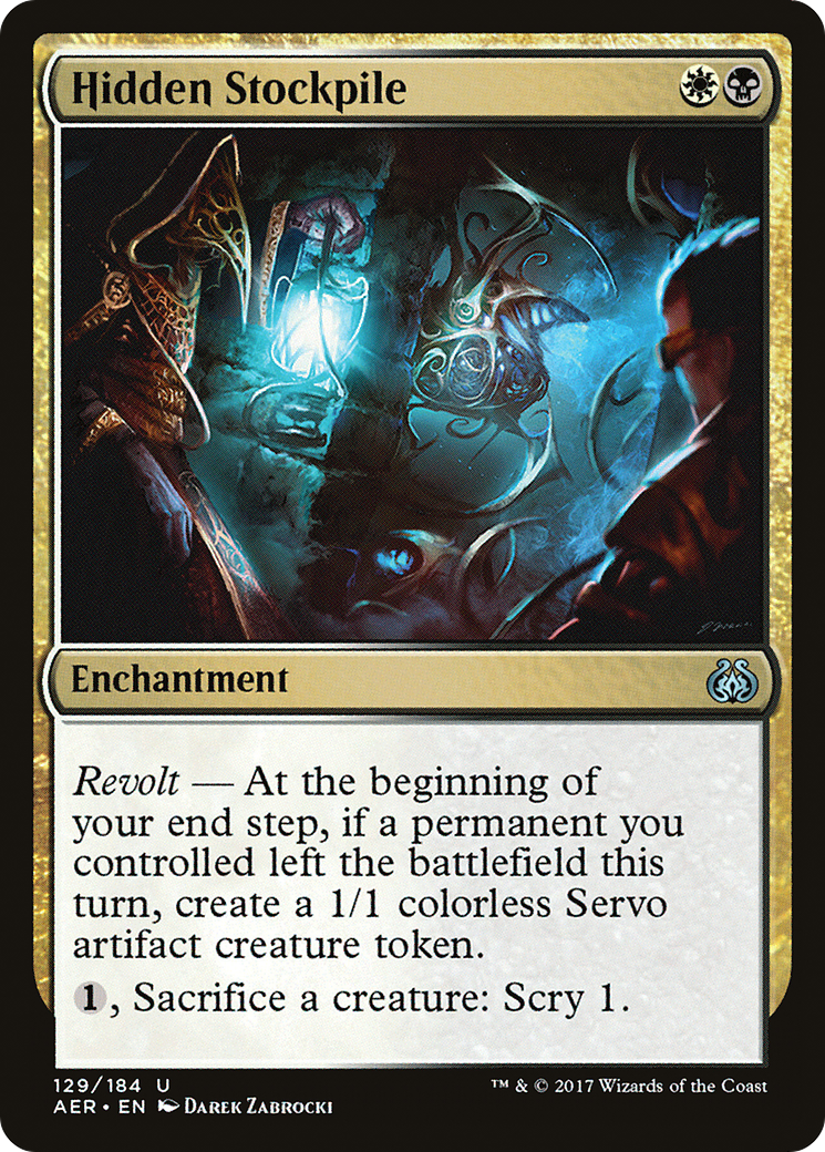 Hidden Stockpile (AER-129) [Aether Revolt] MTG Single Wizards of the Coast