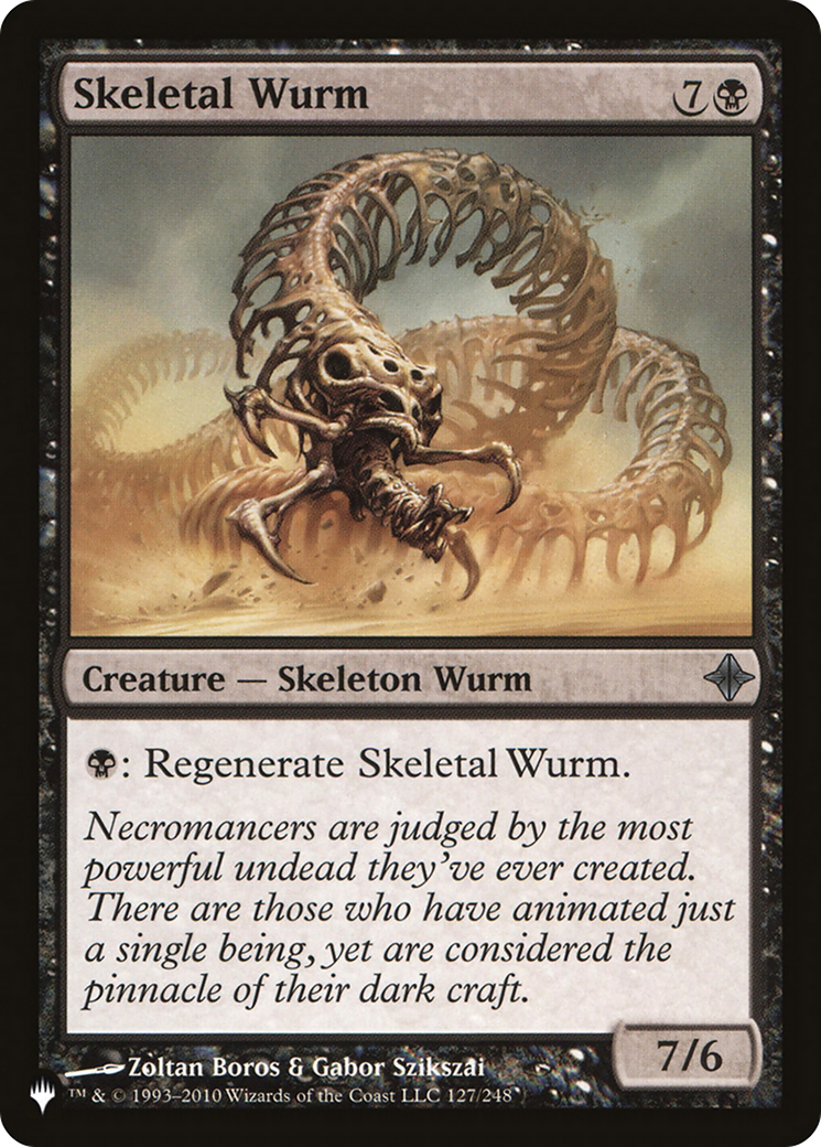 Skeletal Wurm (LIST-ROE-127) [Mystery Booster] The List MTG Single Wizards of the Coast