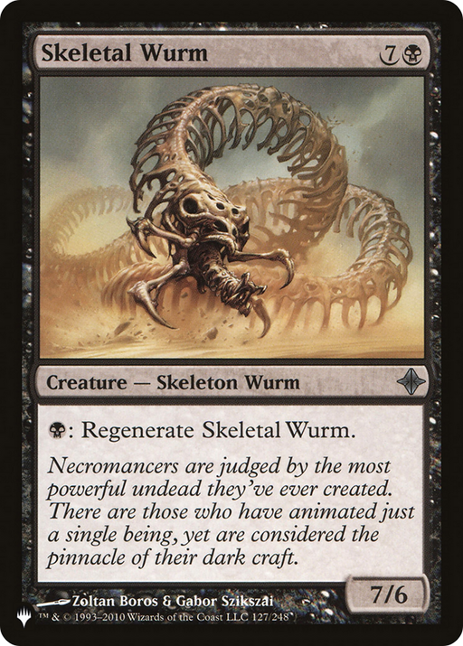 Skeletal Wurm (LIST-ROE-127) [Mystery Booster] The List MTG Single Wizards of the Coast