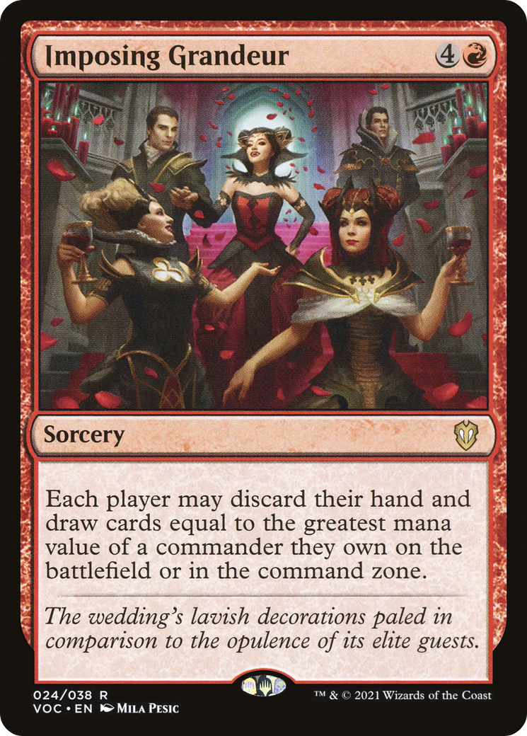 Imposing Grandeur (VOC-024) [Crimson Vow Commander] MTG Single Wizards of the Coast