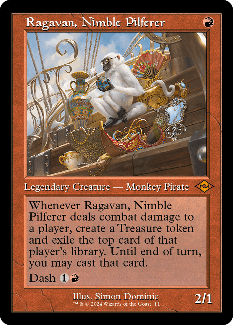 Ragavan, Nimble Pilferer (MH2-011) [Modern Horizons 2 Timeshifts] MTG Single Wizards of the Coast