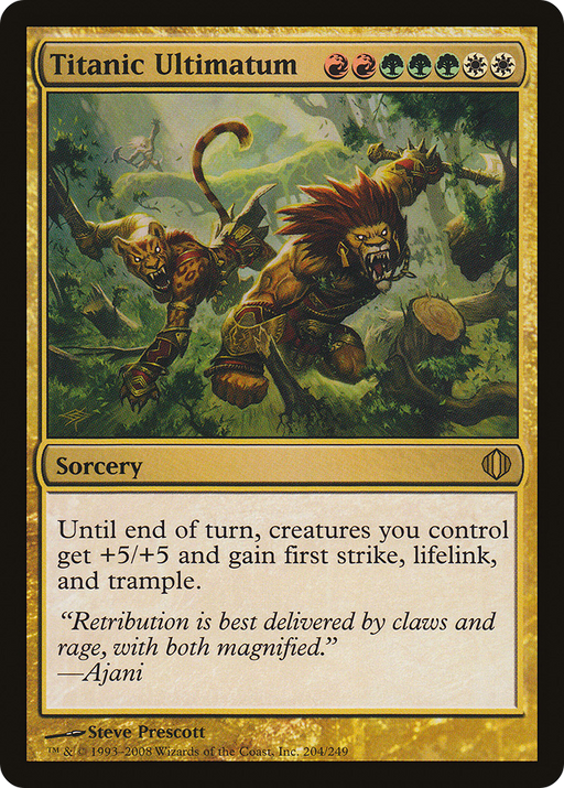 Titanic Ultimatum (ALA-204) [Shards of Alara] MTG Single Wizards of the Coast