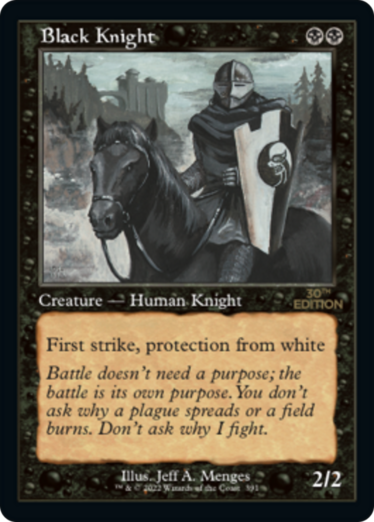 Black Knight (30A-391) [30th Anniversary Edition] MTG Single Wizards of the Coast