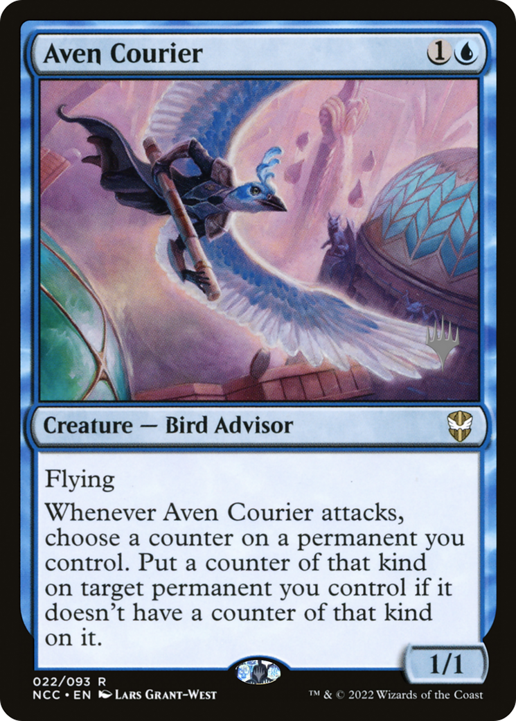 Aven Courier (PPSNC-022) [New Capenna Commander Promos] Foil MTG Single Wizards of the Coast